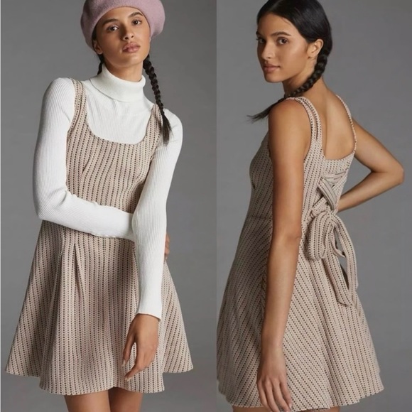 Maeve Dresses & Skirts - Maeve Jacquard Mini Pink Dress